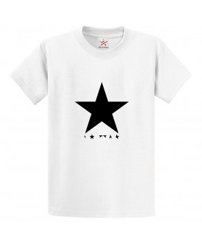 Black Star Unisex Classic Kids and Adults T-Shirt for Music Lover